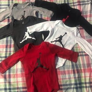 Jordan One Pieces - Jordan logo onesies (infant) Jordan One Pieces - Jordan logo onesies (infant)